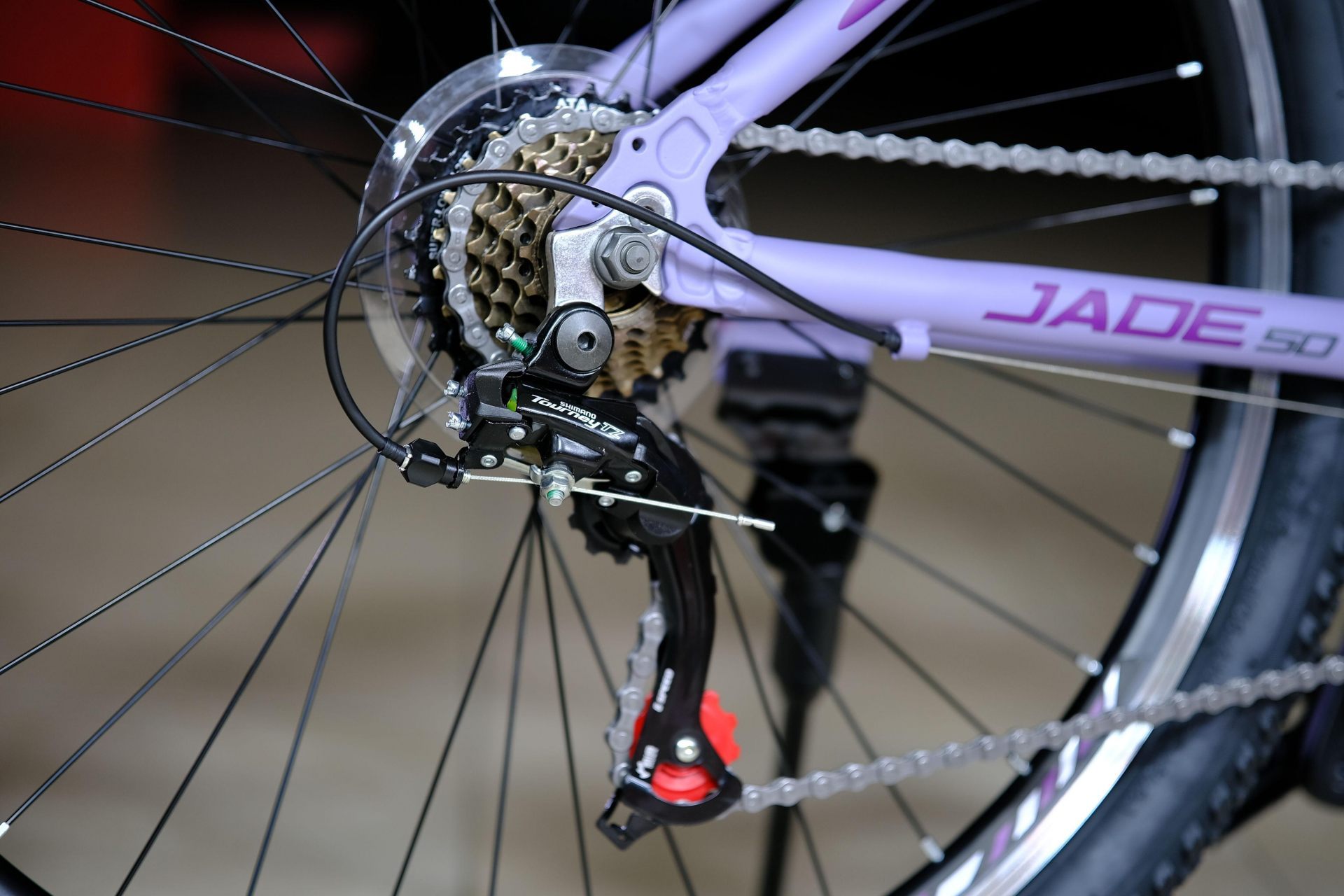 Задний переключатель Shimano Tourney TZ-500 оригинал
 HOKE Jade 50 V матовый фиолетовый-серый 15